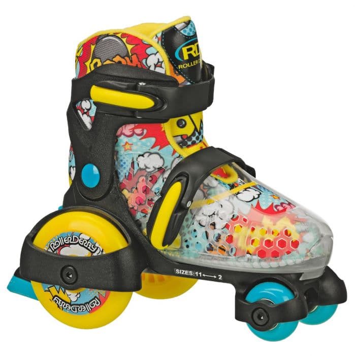 PATINES ROLLER DERBY FUNROLL BOYS BLACK-YELLOW