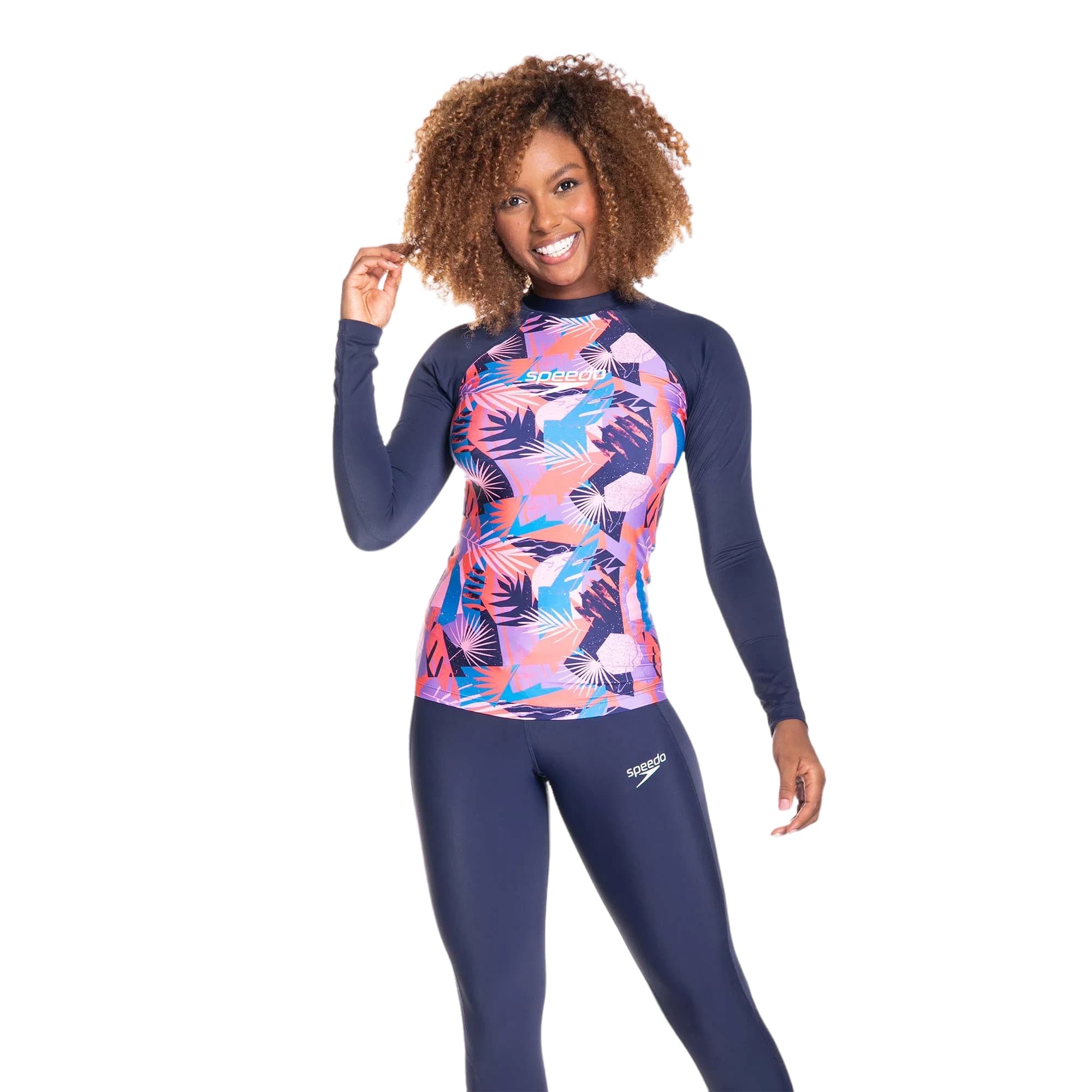 T-SHIRT SPEEDO ML SUNSHINE ULTRAVIOLET FEM