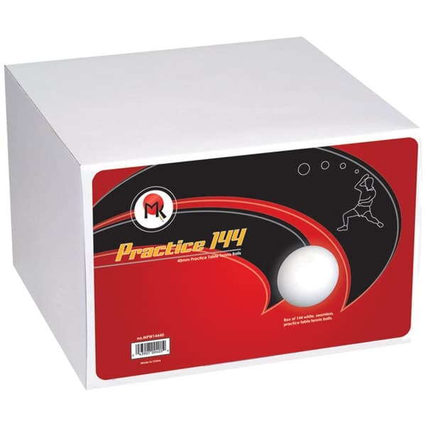 BOLAS MK PING PONG PRACTICE 40MM WHITE