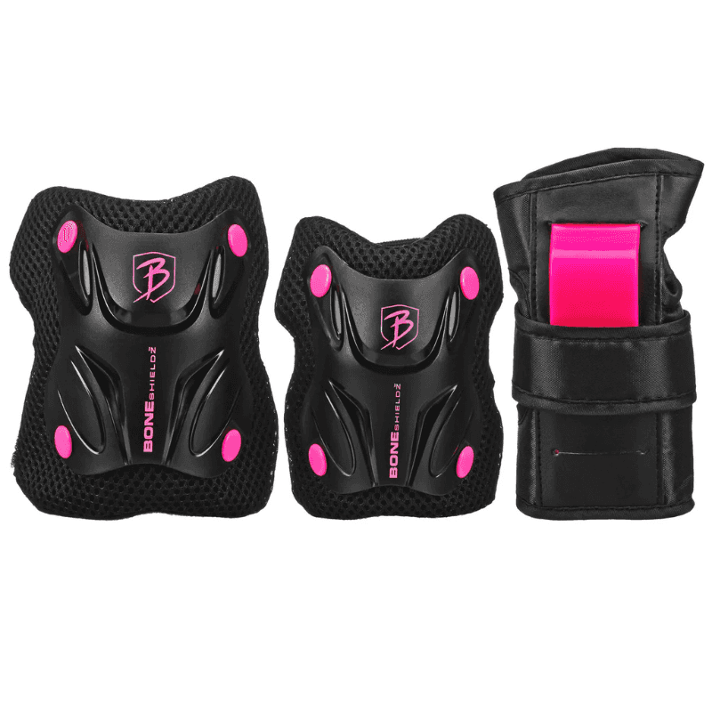 PROTECCION ROLLER DERBY CRUISER TRI-PACK BLACK-PINK
