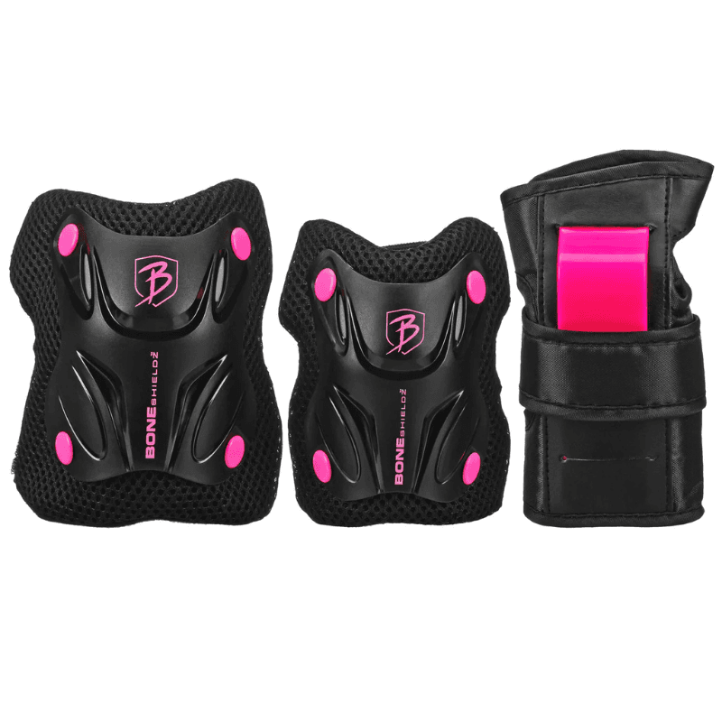 PROTECCION ROLLER DERBY CRUISER TRI-PACK BLACK-PINK