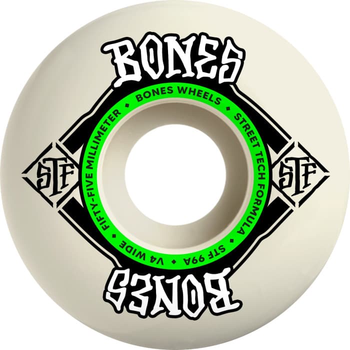 RUEDAS BONES STF WIDE 55 V4 STREET TECH FORMULA 99A 4PK