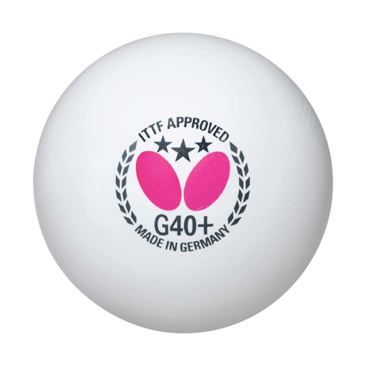 BOLAS BUTTERFLY PING PONG 3 STAR G40+ WHIITE X 12