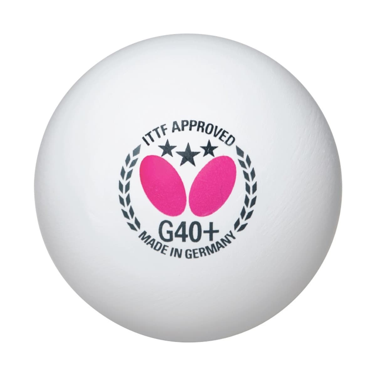 BOLAS BUTTERFLY PING PONG 3 STAR G40+ WHIITE X 12