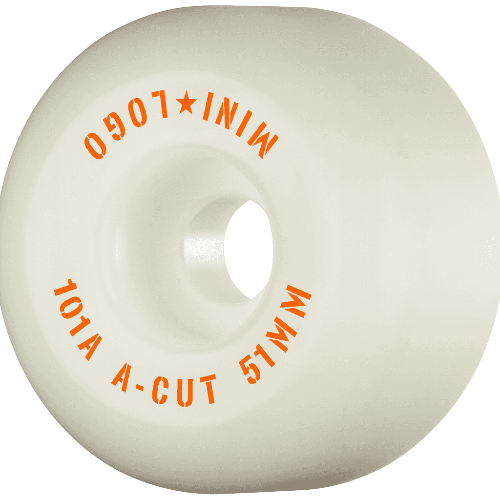 RUEDAS MINI LOGO A-CUT "2" 55mm X 101 WHITE 4PK