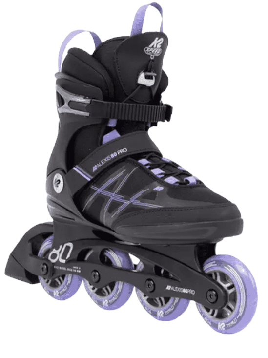 PATINES K2 ALEXIS 80 PRO BLACK-LAVENDAR