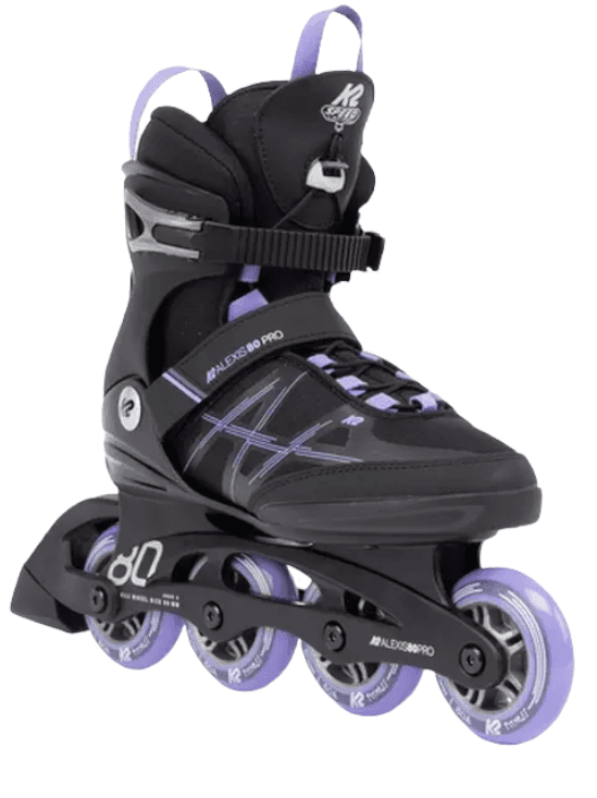 PATINES K2 ALEXIS 80 PRO BLACK-LAVENDAR