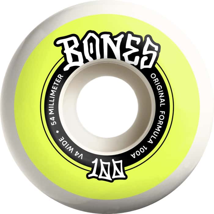 RUEDAS BONES WIDE 100'S 54 V4 ORIGINAL FORMULA 100A 4PK