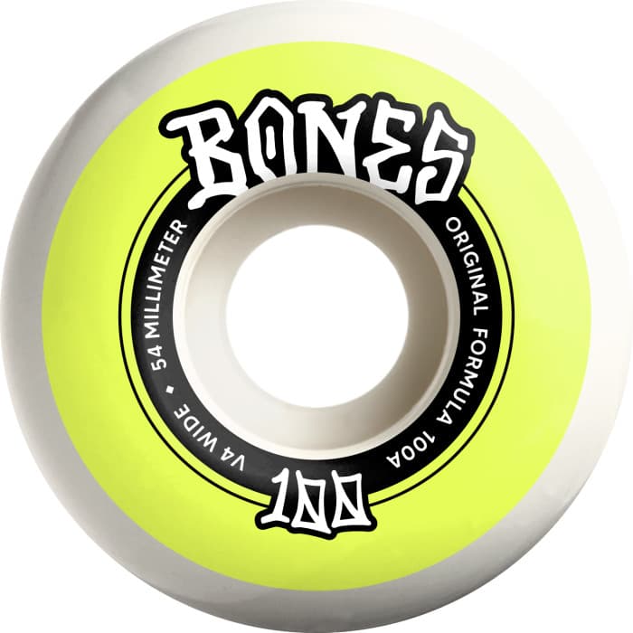RUEDAS BONES WIDE 100'S 54 V4 ORIGINAL FORMULA 100A 4PK