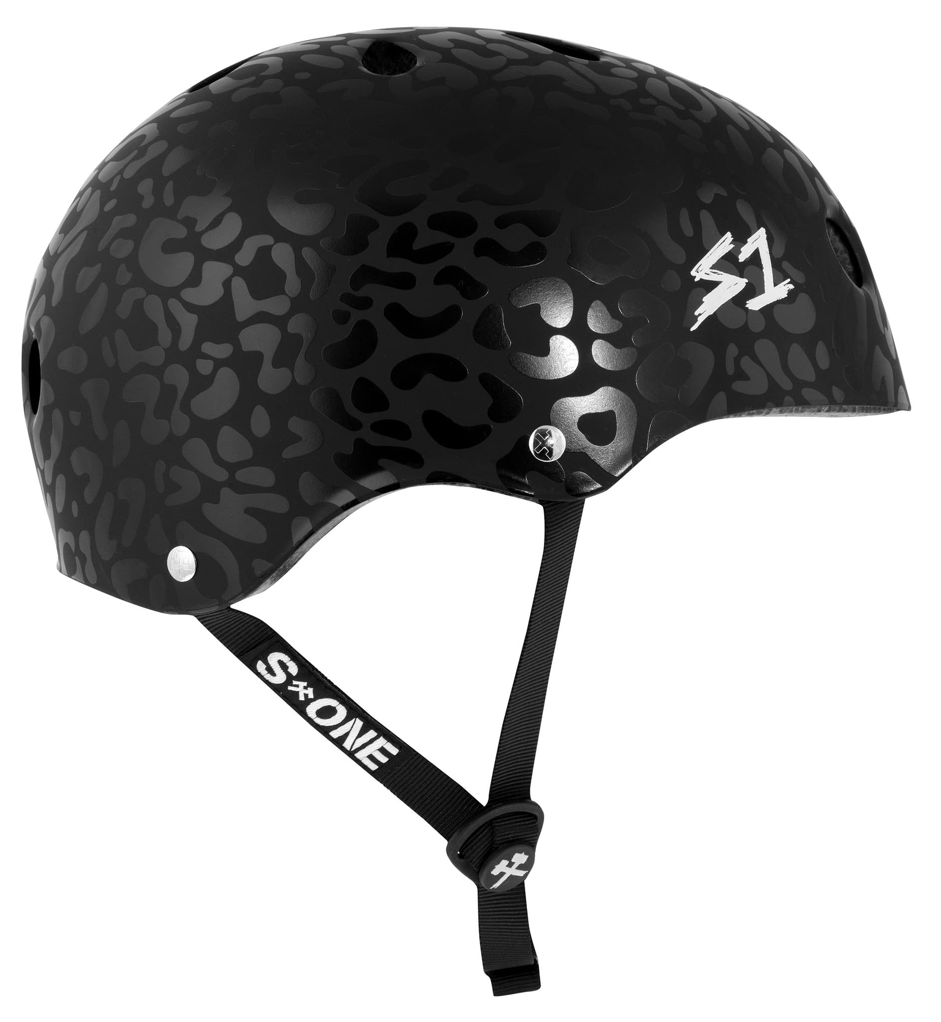 CASCO S-ONE LIFER BLACK ON BLACK LEOPARD MATTE