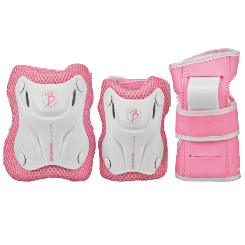 PROTECCION ROLLER DERBY CRUISER TRI-PACK PINK-WHITE