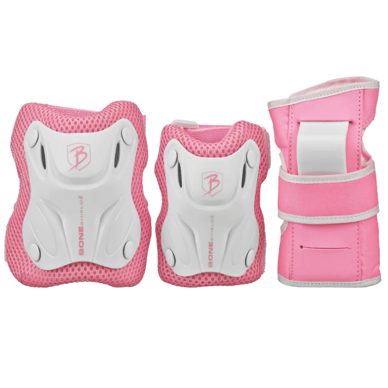 PROTECCION ROLLER DERBY CRUISER TRI-PACK PINK-WHITE