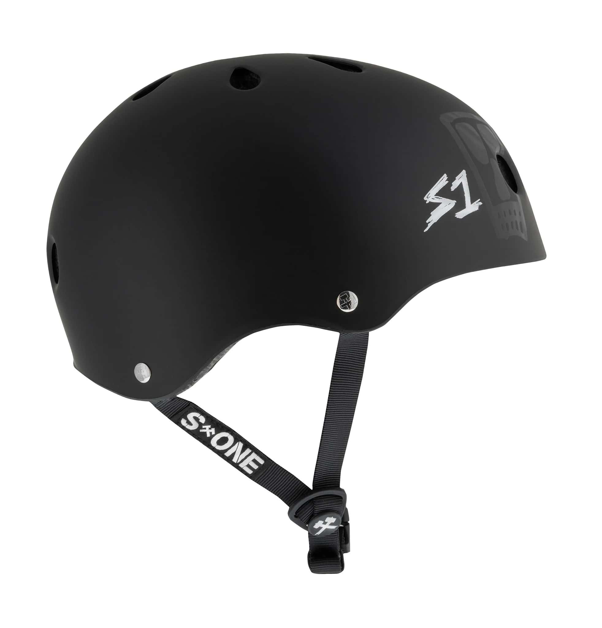 CASCO S-ONE LIFER BLACK MATE VATO SKULL X LANCE MOUNTAIN