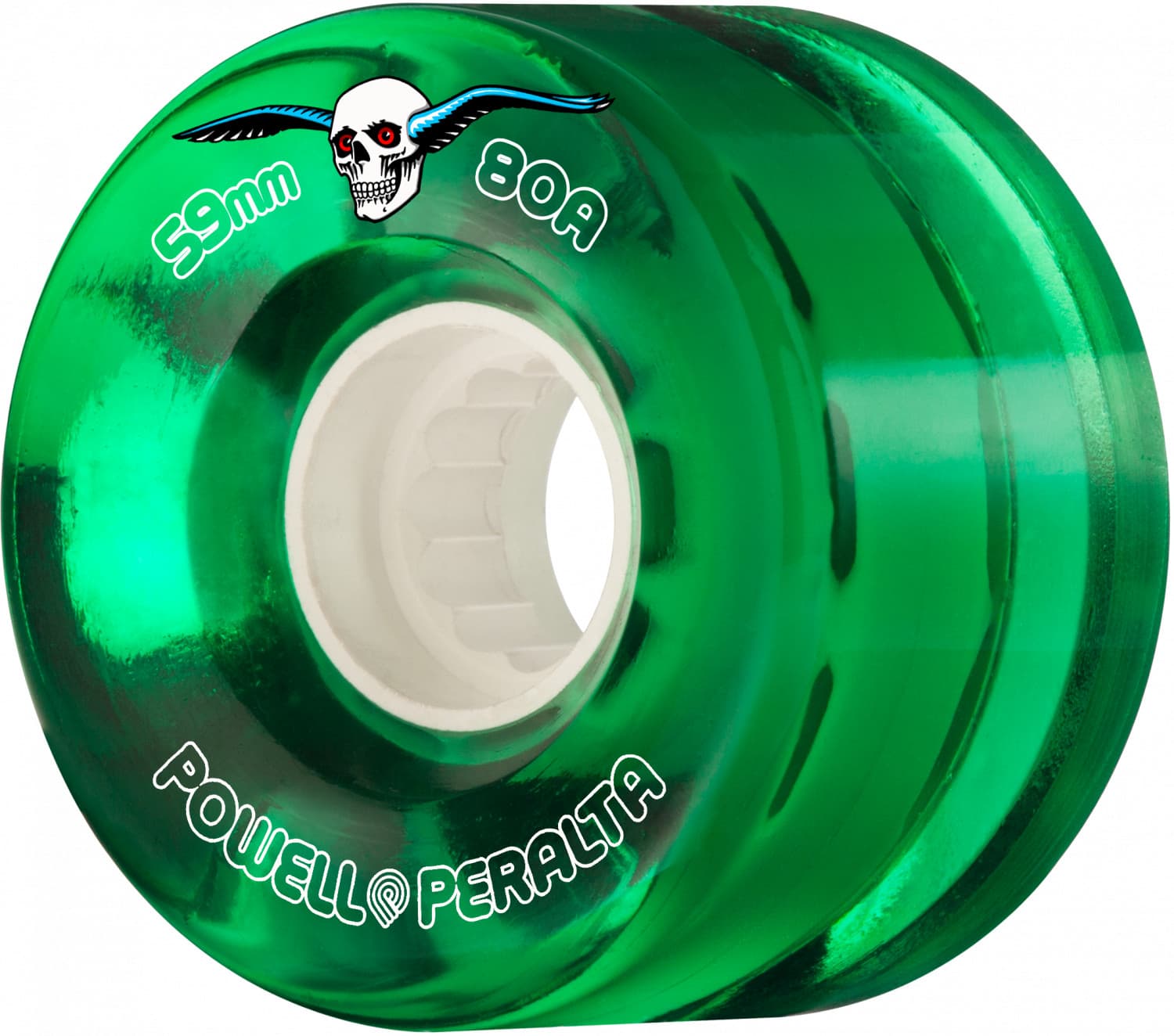 RUEDAS POWEEL PERALTA H8 CLEAR CRUISER 59MM 80A GREEN 4PK