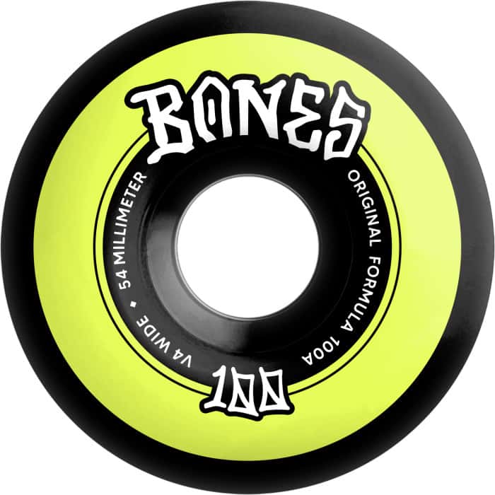 RUEDAS BONES WIDE 100'S 54 V4 ORIGINAL FORMULA 100A BLK 4PKA