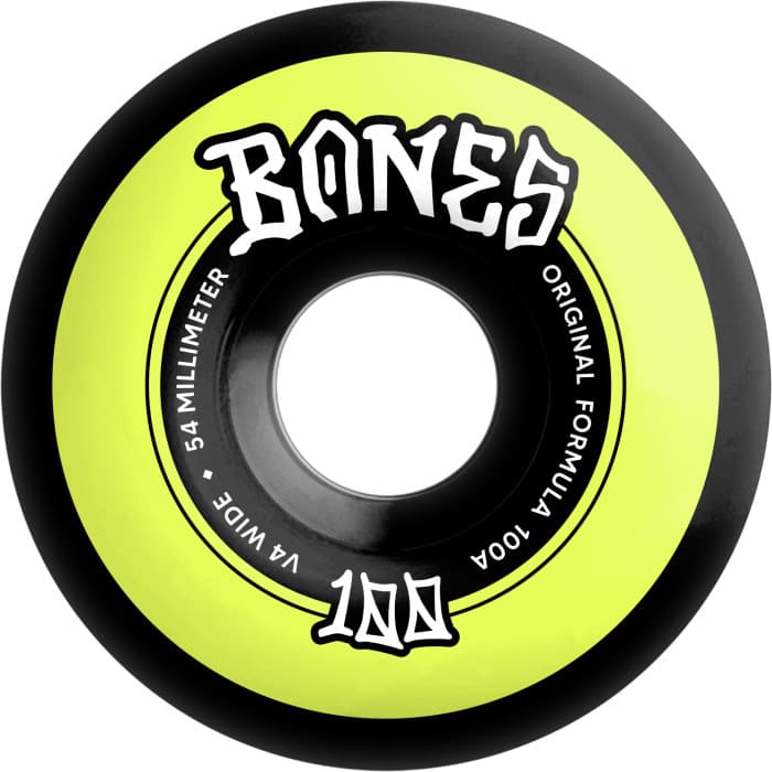 RUEDAS BONES WIDE 100'S 54 V4 ORIGINAL FORMULA 100A BLK 4PKA