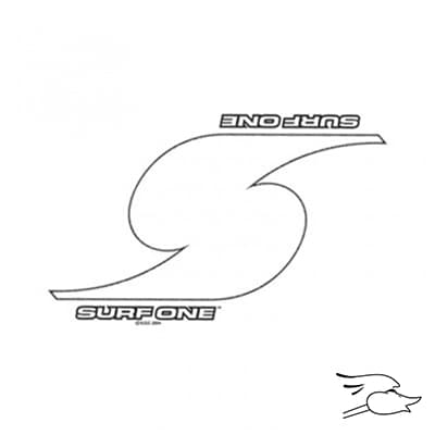 CALCOMANIA SURF ONE LOGO WHITE LOGO