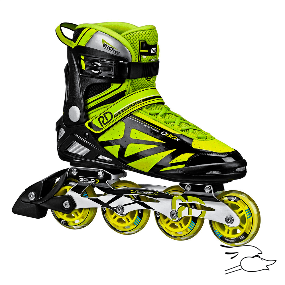PATINES ROLLER DERBY AERIO Q80X BLACK-YELLOW