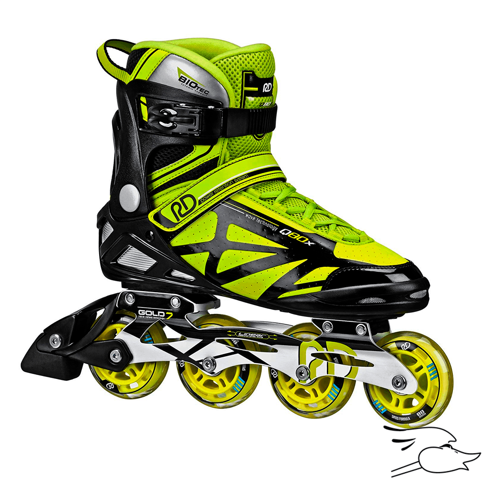 PATINES ROLLER DERBY AERIO Q80X BLACK-YELLOW